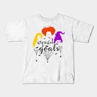 Squad Goals Halloween Tshirt - Hocus Pocus Witches Squad Kids T-Shirt